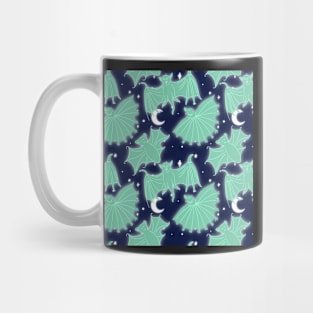 Ghost Medieval Art Bats Mug